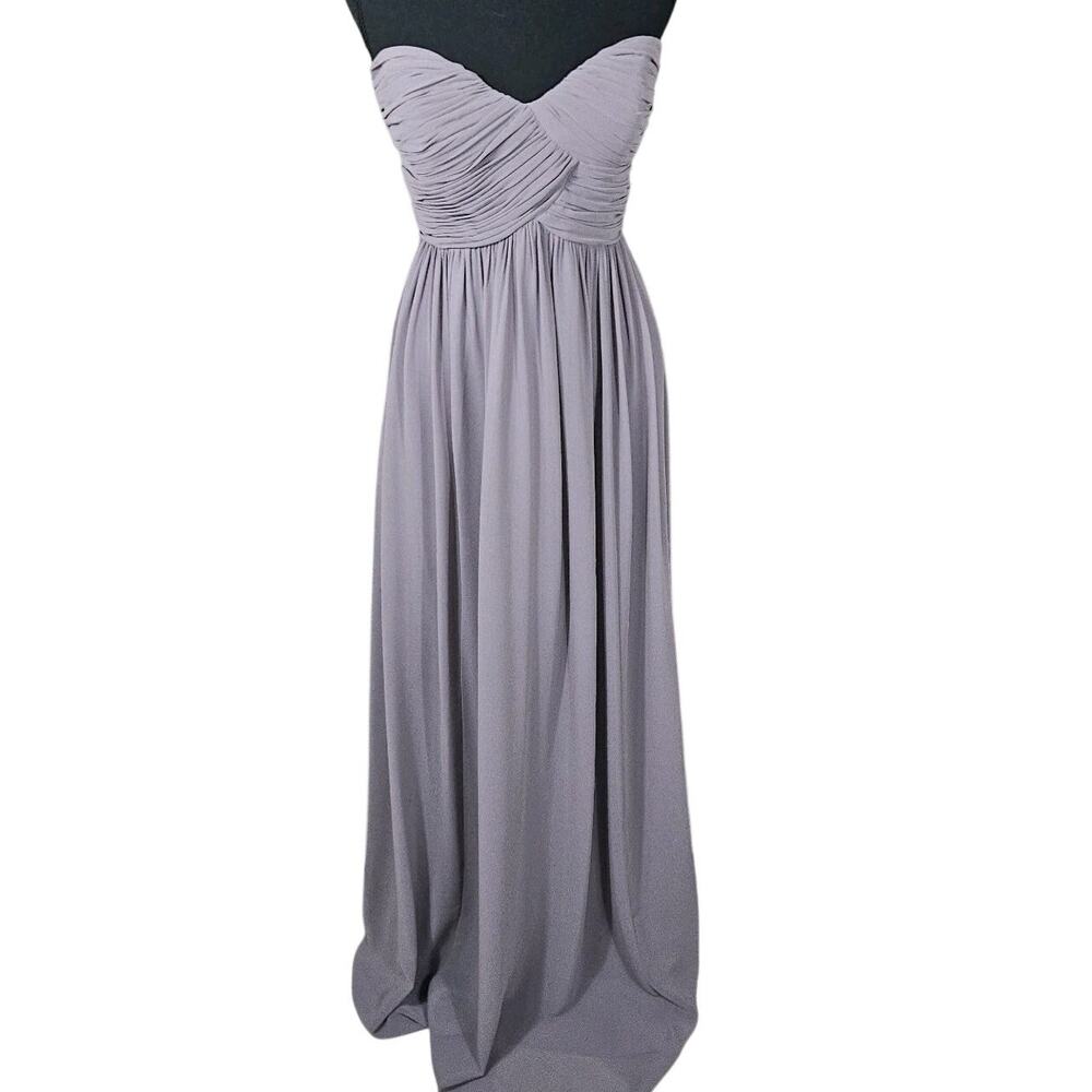 Coquette Fairy Strapless Sweetheart Lavender Chiffon Prom Dress 10 Romantic Vtg